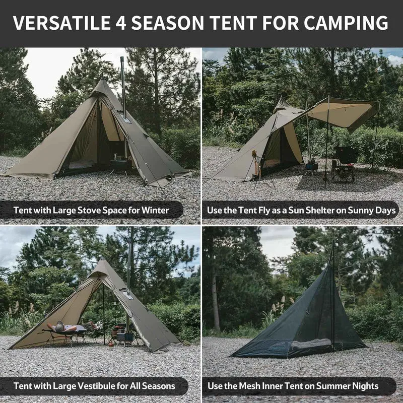 Ranch Fire™ 4-Person Pyramid Hot Tent