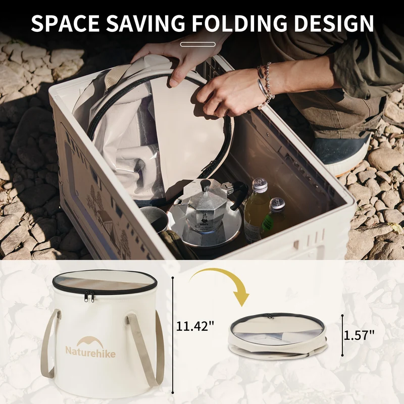 Naturehike Foldable Waterproof Round Camping Bucket