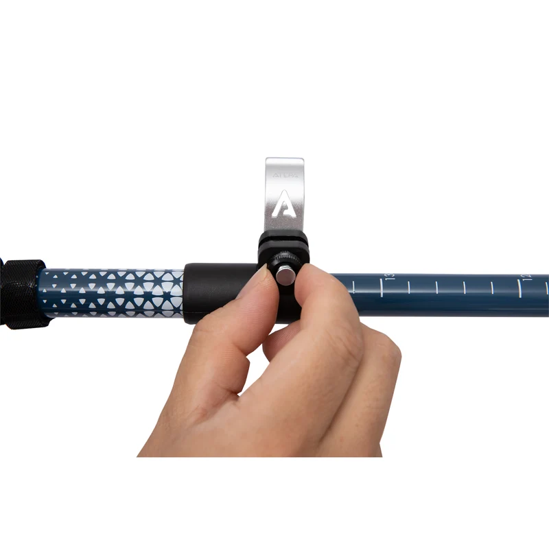 ATEPA FLYTREK Z1 Carbon Fiber Trekking Pole, 5-Section Folding Hiking Pole, 45.3-53.1" Adjustable, Cork EVA Grip, 8.1 oz, 15" Packed