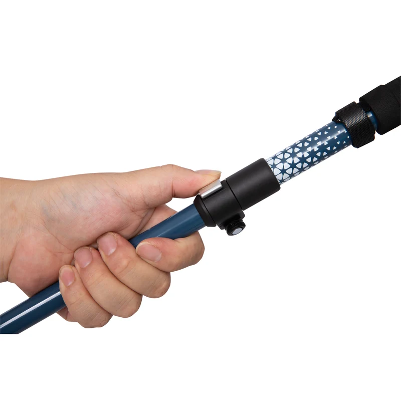 ATEPA FLYTREK Z1 Carbon Fiber Trekking Pole, 5-Section Folding Hiking Pole, 45.3-53.1" Adjustable, Cork EVA Grip, 8.1 oz, 15" Packed