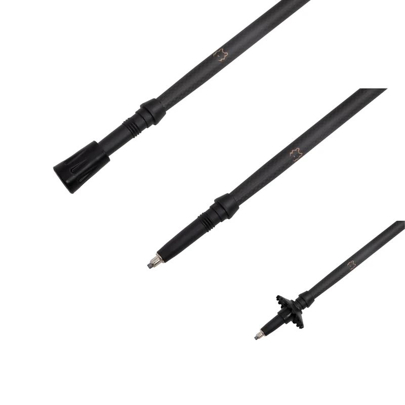 ATEPA FLYTREK Z1 Carbon Fiber Trekking Pole, 5-Section Folding Hiking Pole, 45.3-53.1" Adjustable, Cork EVA Grip, 8.1 oz, 15" Packed