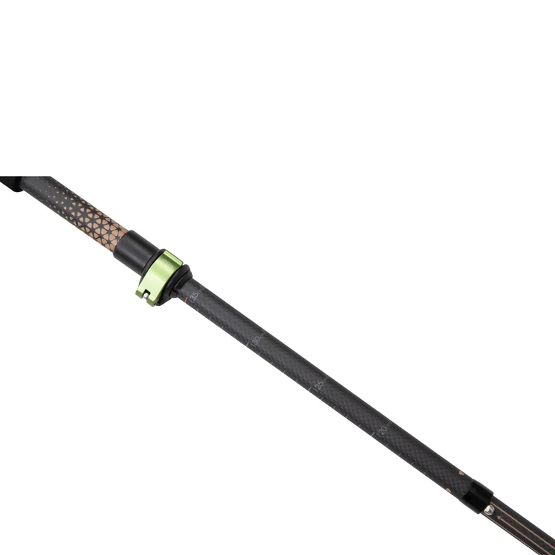 ATEPA FLYTREK Z1 Carbon Fiber Trekking Pole, 5-Section Folding Hiking Pole, 45.3-53.1" Adjustable, Cork EVA Grip, 8.1 oz, 15" Packed