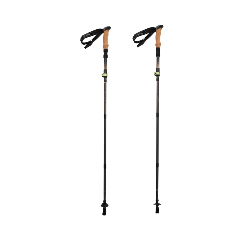 ATEPA FLYTREK Z1 Carbon Fiber Trekking Pole, 5-Section Folding Hiking Pole, 45.3-53.1" Adjustable, Cork EVA Grip, 8.1 oz, 15" Packed