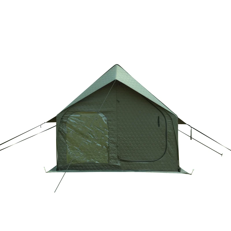 KingCamp SnowHouse 5 Insulated Hot Tent, 5-6 Person 4-Season Winter Camping Tent with Stove Jack, Removable Floor, Divider & Steel Frame