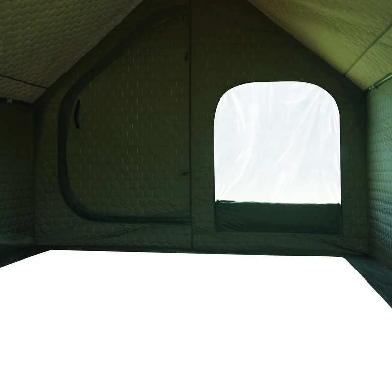 KingCamp SnowHouse 5 Insulated Hot Tent, 5-6 Person 4-Season Winter Camping Tent with Stove Jack, Removable Floor, Divider & Steel Frame