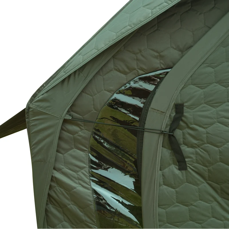 KingCamp SnowHouse 5 Insulated Hot Tent, 5-6 Person 4-Season Winter Camping Tent with Stove Jack, Removable Floor, Divider & Steel Frame
