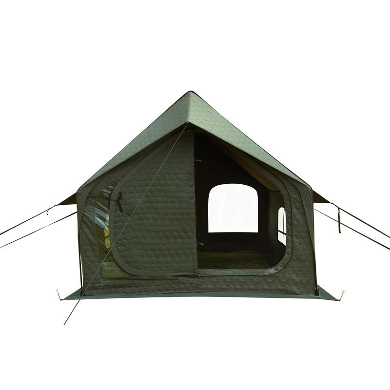 KingCamp SnowHouse 5 Insulated Hot Tent, 5-6 Person 4-Season Winter Camping Tent with Stove Jack, Removable Floor, Divider & Steel Frame
