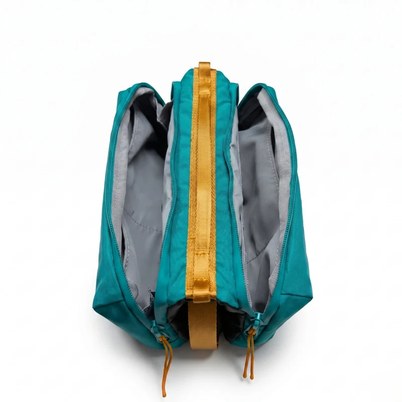 ATEPA Rugged Mini Trail Sling Bag, 210D Ripstop Nylon Crossbody Pouch with Rope Strap, Dual Compartments & Bungee Storage