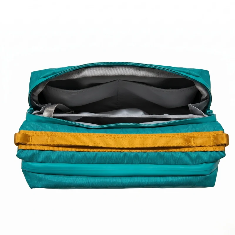 ATEPA Rugged Mini Trail Sling Bag, 210D Ripstop Nylon Crossbody Pouch with Rope Strap, Dual Compartments & Bungee Storage