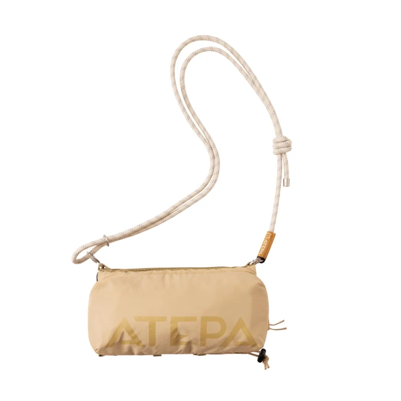 ATEPA Mini Trail Sling Bag, Unisex Lightweight Crossbody Pouch with Rope Strap, Dual Compartments & Bungee Storage