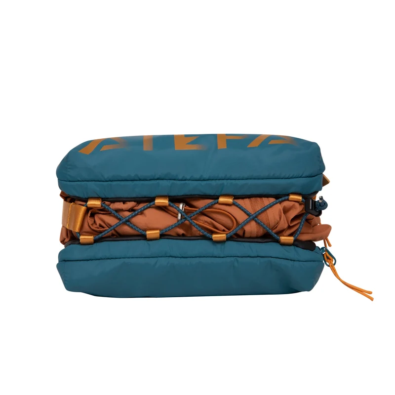 ATEPA Mini Trail Sling Bag, Unisex Lightweight Crossbody Pouch with Rope Strap, Dual Compartments & Bungee Storage