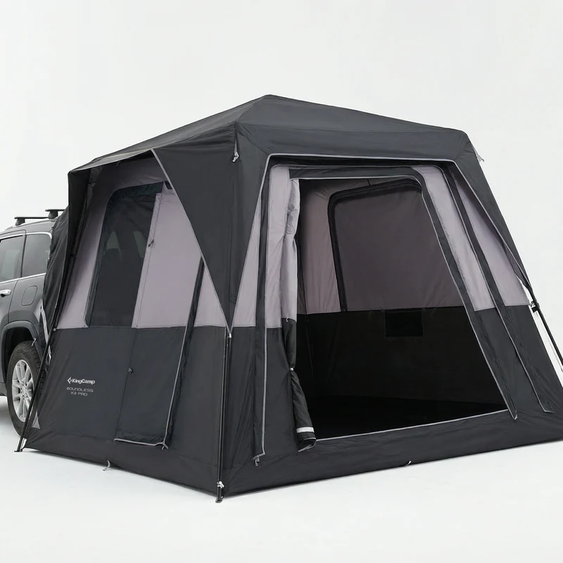 KingCamp BOUNDLESS X3 PRO Modular SUV Tent | 5-in-1 Expandable Car Camping Tent with Quick-Set Steel Frame, 5-6 Person Waterproof Shelter