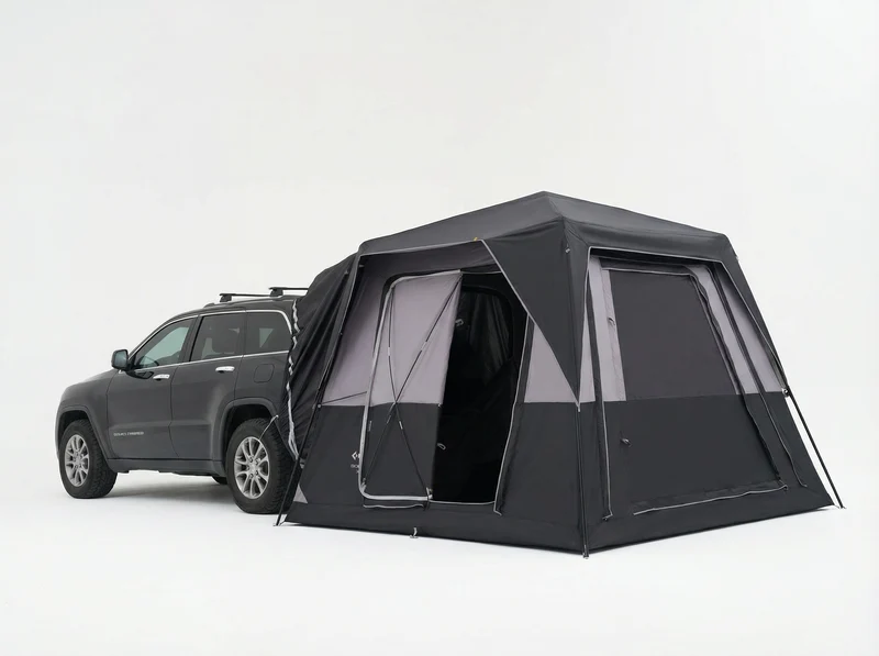 KingCamp BOUNDLESS X3 PRO Modular SUV Tent | 5-in-1 Expandable Car Camping Tent with Quick-Set Steel Frame, 5-6 Person Waterproof Shelter