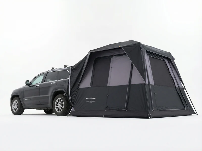 KingCamp BOUNDLESS X3 PRO Modular SUV Tent | 5-in-1 Expandable Car Camping Tent with Quick-Set Steel Frame, 5-6 Person Waterproof Shelter