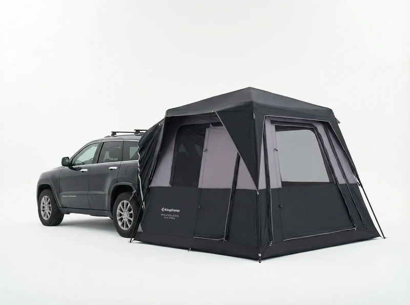 KingCamp BOUNDLESS X3 PRO Modular SUV Tent | 5-in-1 Expandable Car Camping Tent with Quick-Set Steel Frame, 5-6 Person Waterproof Shelter