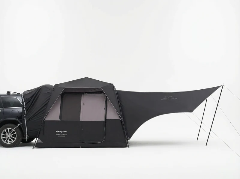 KingCamp BOUNDLESS X3 PRO Modular SUV Tent | 5-in-1 Expandable Car Camping Tent with Quick-Set Steel Frame, 5-6 Person Waterproof Shelter