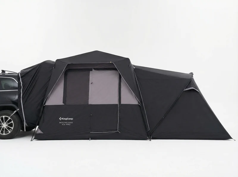 KingCamp BOUNDLESS X3 PRO Modular SUV Tent | 5-in-1 Expandable Car Camping Tent with Quick-Set Steel Frame, 5-6 Person Waterproof Shelter