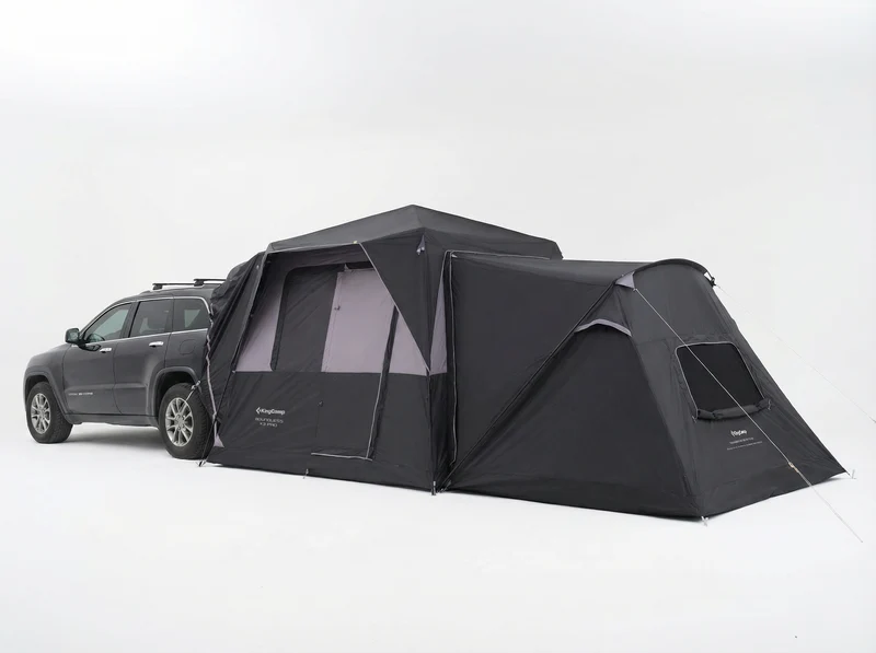 KingCamp BOUNDLESS X3 PRO Modular SUV Tent | 5-in-1 Expandable Car Camping Tent with Quick-Set Steel Frame, 5-6 Person Waterproof Shelter