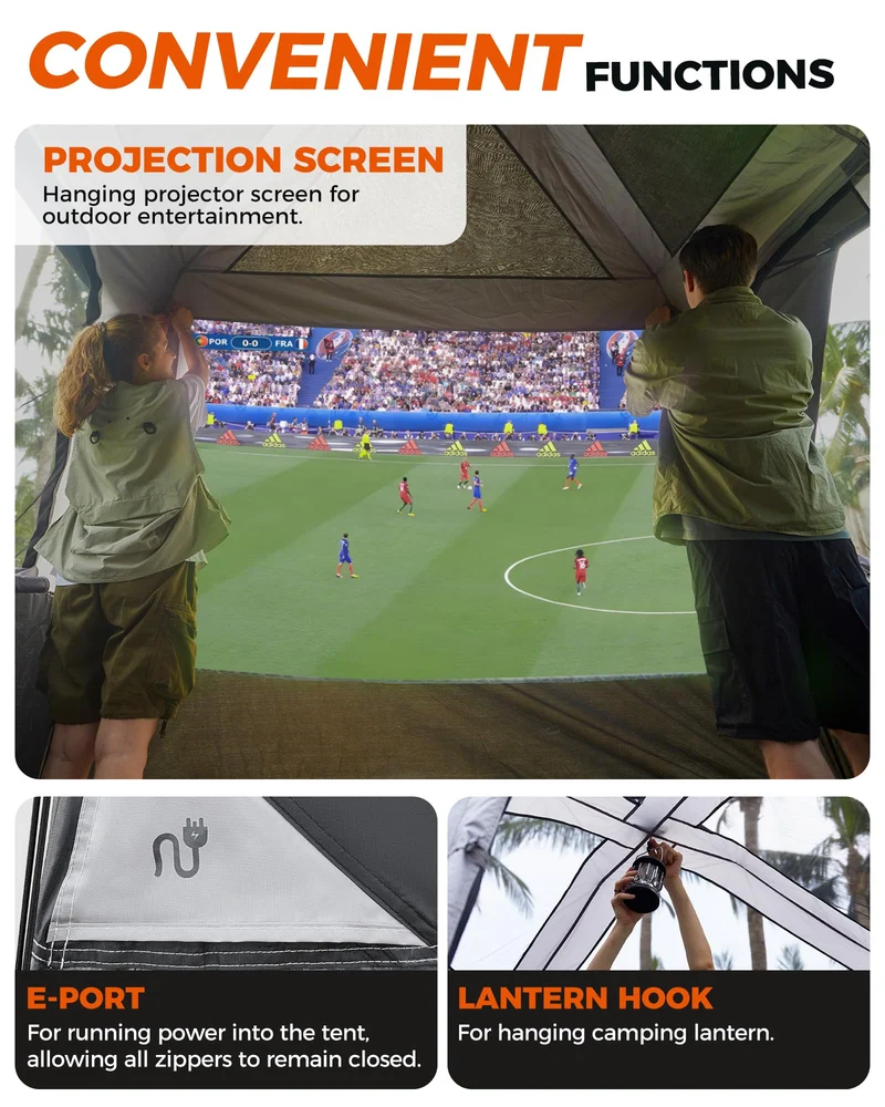 KingCamp BOUNDLESS X3 SUV Tent with Movie Screen