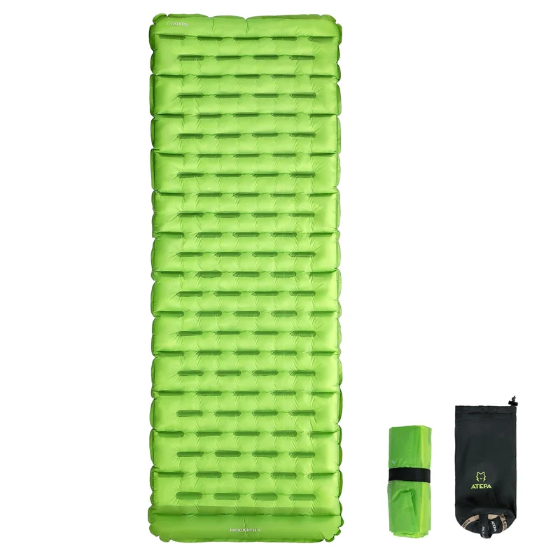ATEPA Ultralight Insulated Sleeping Pad R Value 6 with Pump Sack