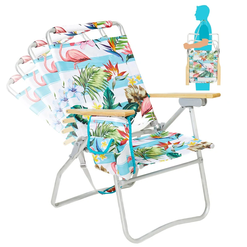 WEJOY Premium High Back Beach Chair Aluminum Camping Chair