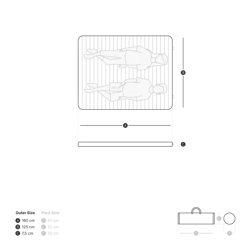 Zelt-Matratze qeedo Cloudmat Junior Double