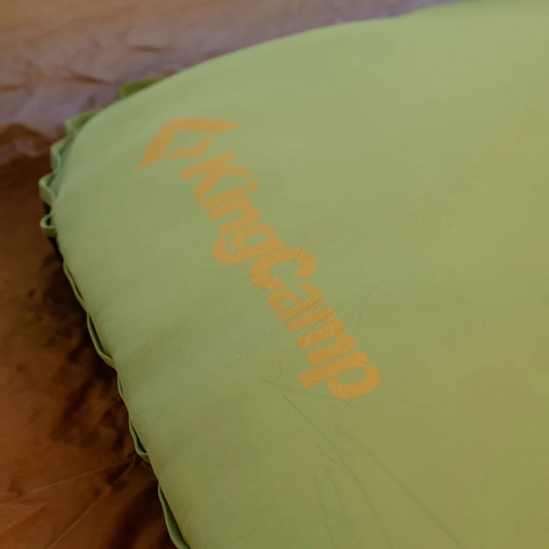 KingCamp Memory Foam Hybrid Sleeping Mat | R-Value 4.9, 4-Season Insulated Camping Pad with 50D 4-Way Stretch Fabric & Pump Sack