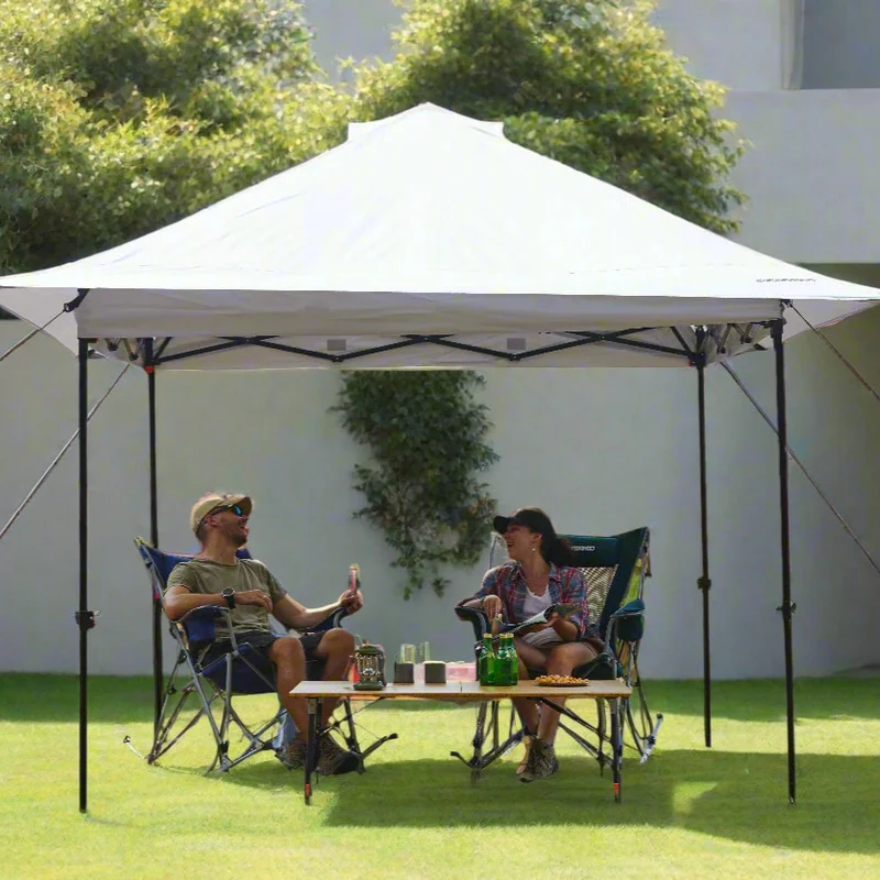 FUNDANGO 10x10ft Heavy-Duty Pop Up Outdoor Canopy Tent Sun Shelter Tent