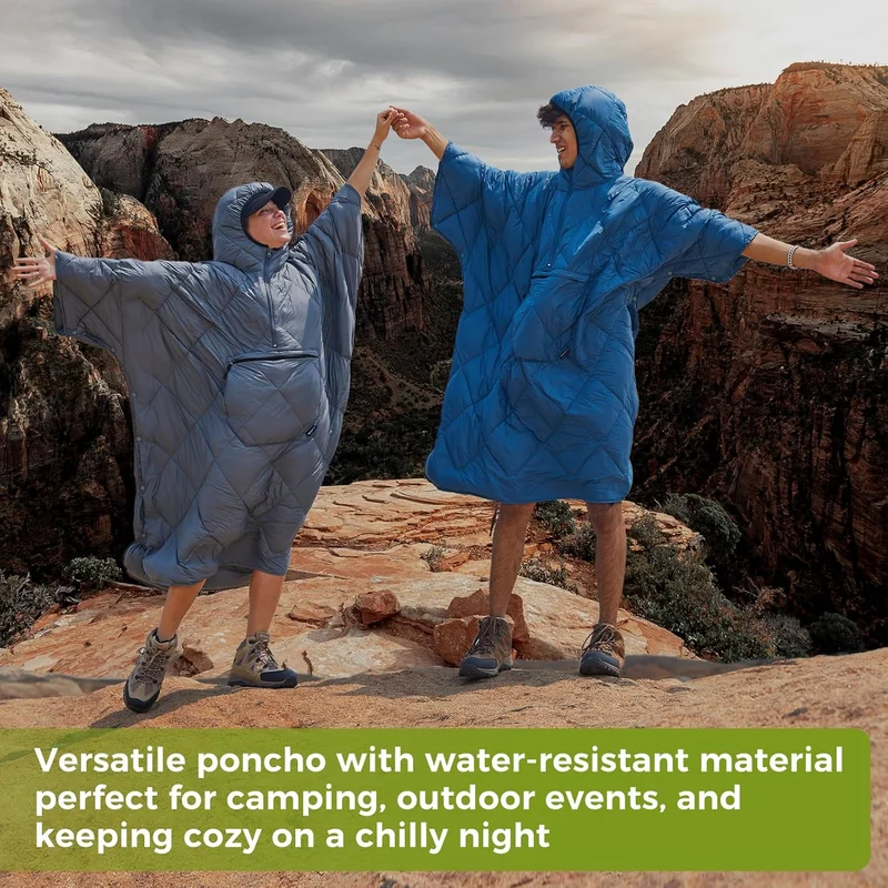 ATEPA MURANO 350 Honcho Poncho Water-resisitant Blanket Cloak Cape with Hat