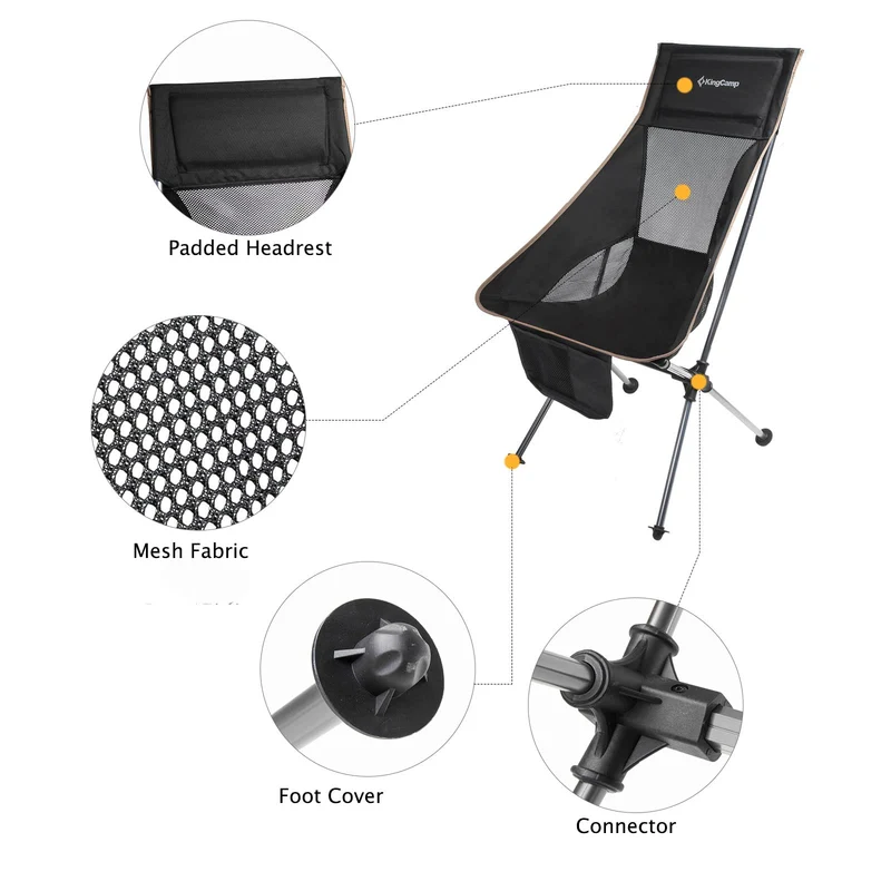 KingCamp Ultralight Highback Camping Chair