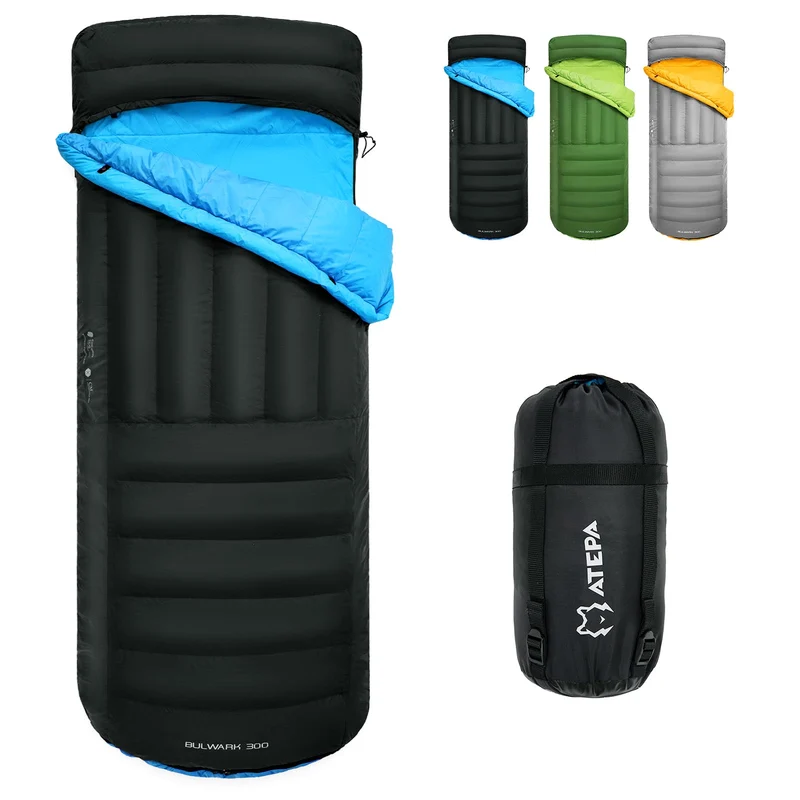 ATEPA BULWARK 300 Down Sleeping Bag-Envelope With Hood 53.6°F to 26.6°F