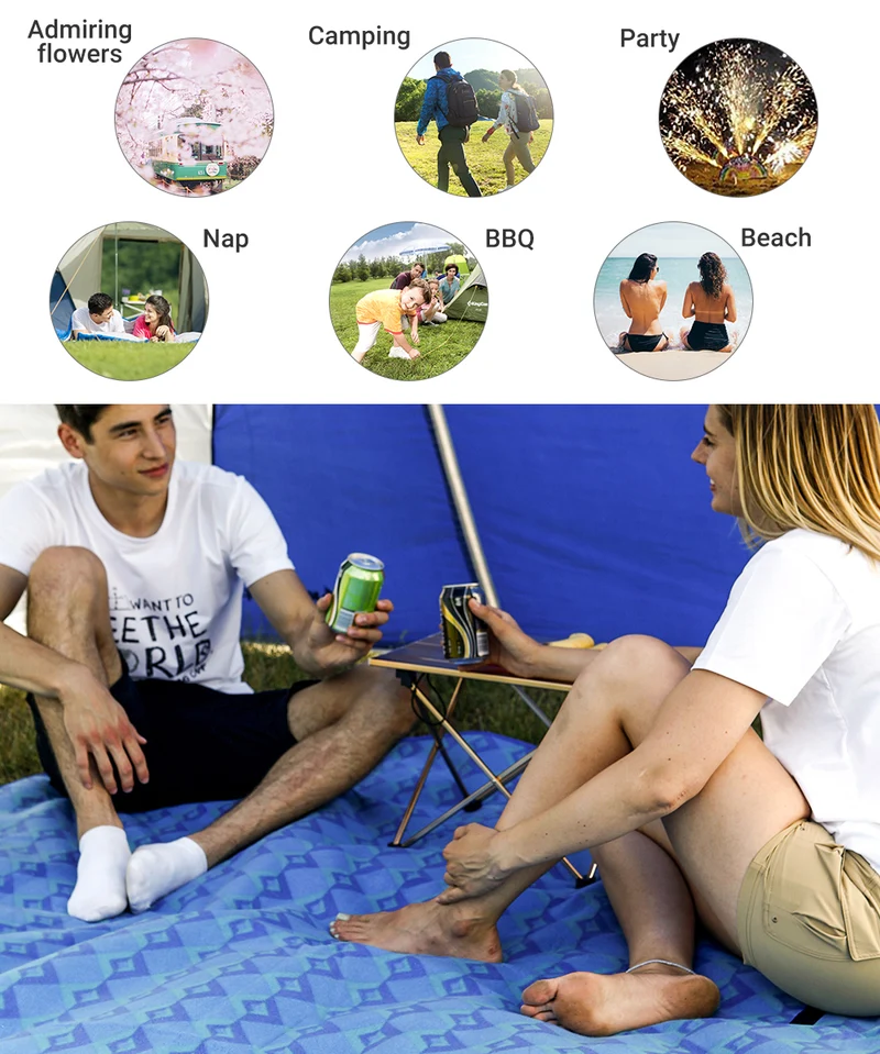 KingCamp Picnic Rug Picnic Blanket