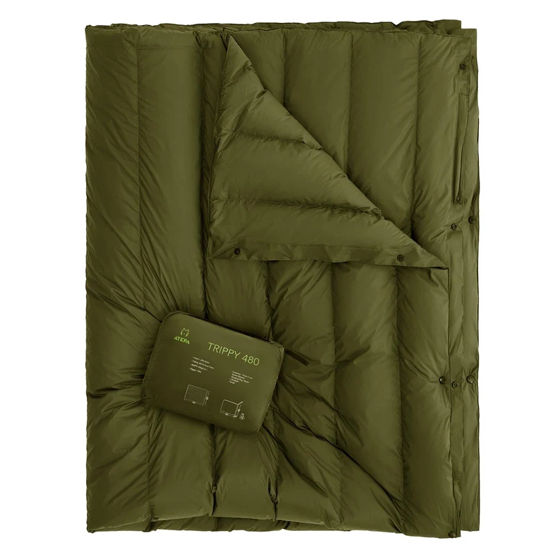 ATEPA Down Blanket TRIPPY 480 Waterproof Wearable Compact Blanket