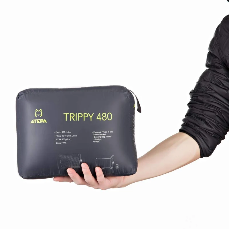 ATEPA Down Blanket TRIPPY 480 Waterproof Wearable Compact Blanket