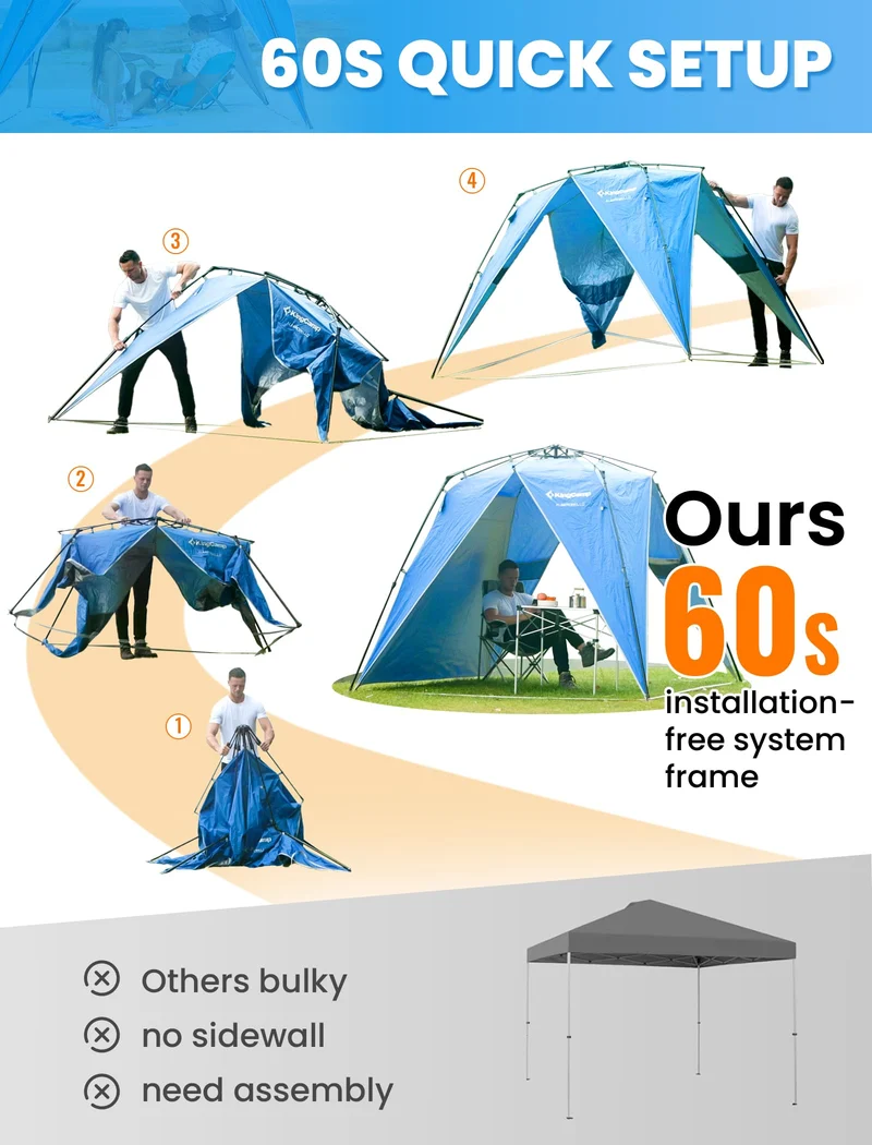KingCamp Alberobello Quick-up Sun Shelter Tent