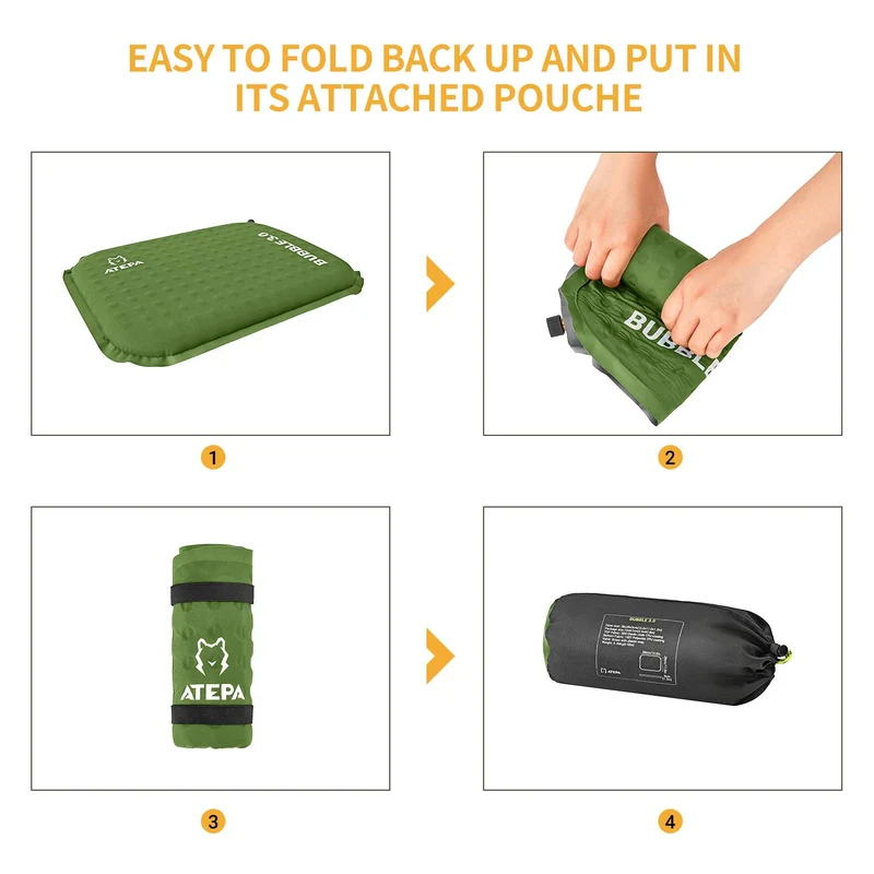 ATEPA BUBBLE 3.0 Trail Seat Self-Inflating Insulated Seat Cushion
