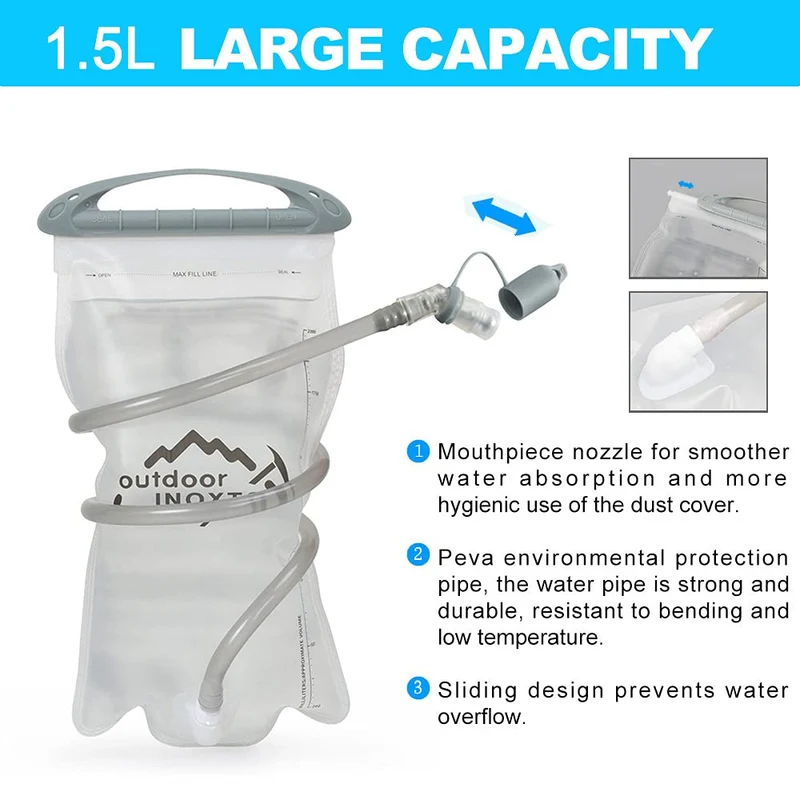 INOXTO Hydration Vest Backpack with 1.5L bag Unisex