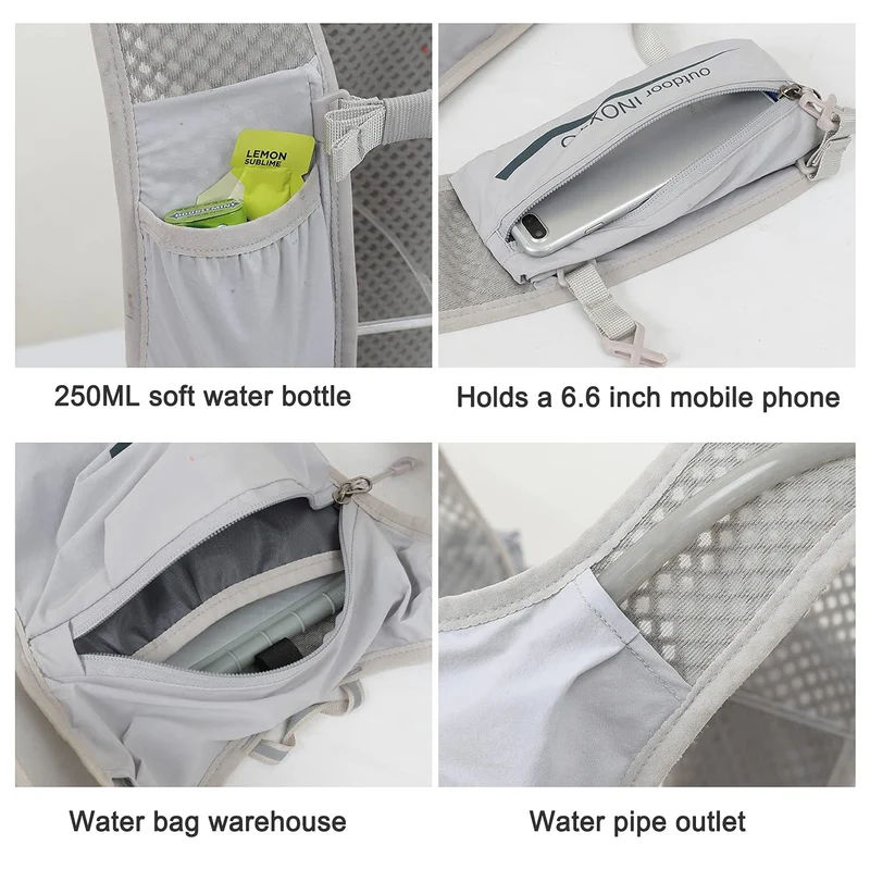 INOXTO Hydration Vest Backpack with 1.5L bag Unisex