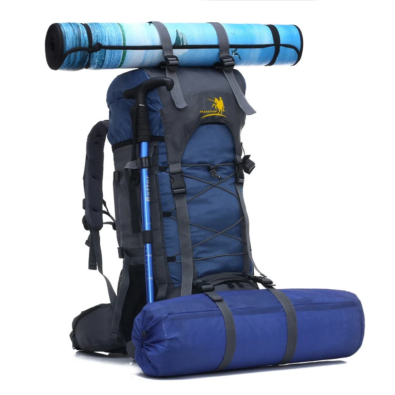 KinWild 60L Internal Frame Hiking Backpack