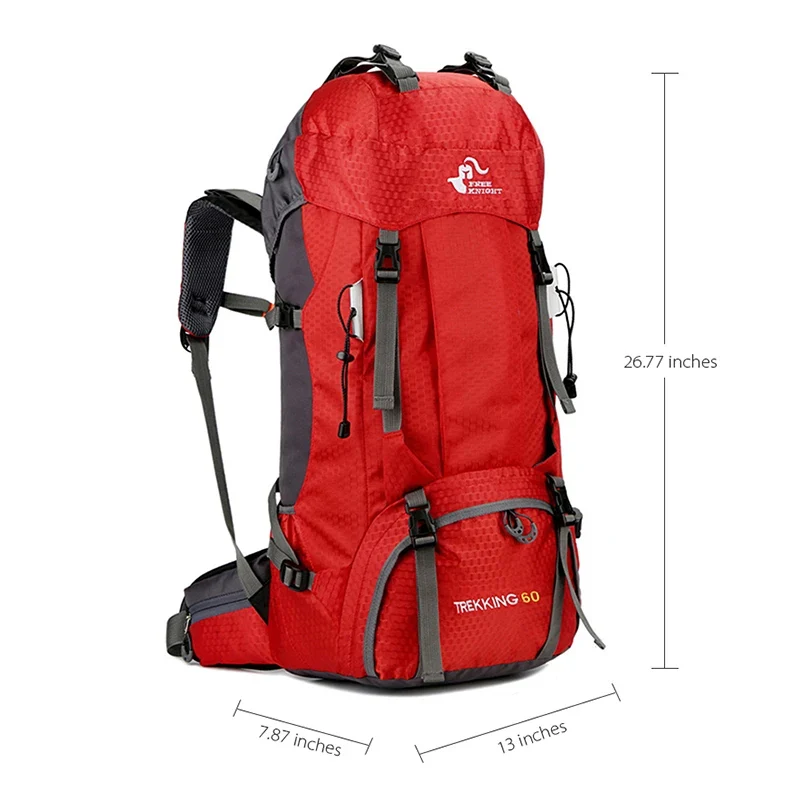 KinWild 60L Camping Hiking Backpacks with Rain Cover