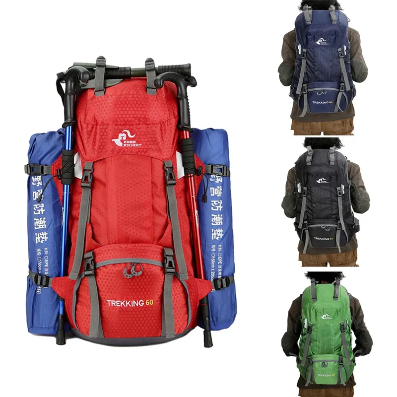 KinWild 60L Camping Hiking Backpacks with Rain Cover