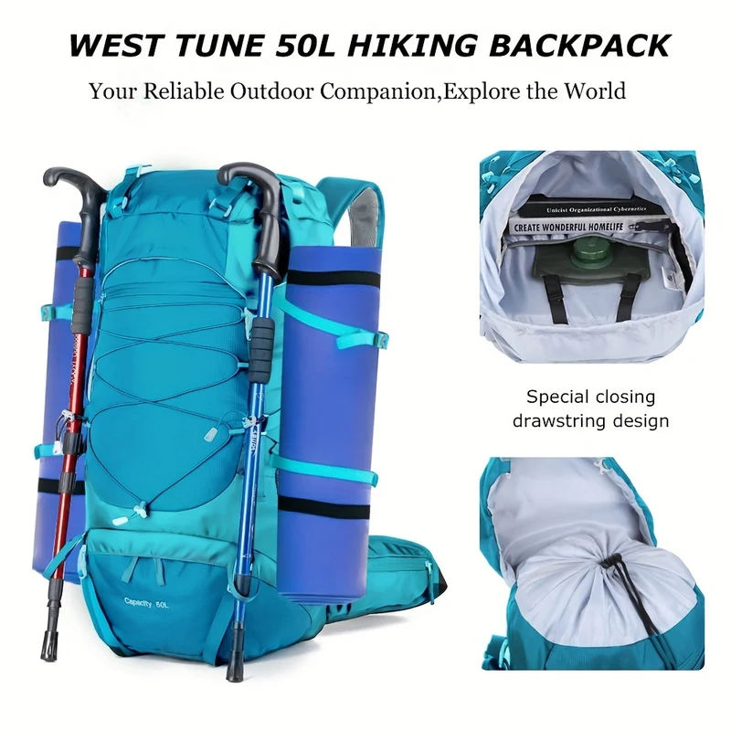 KinWild 50L Hiking Backpack
