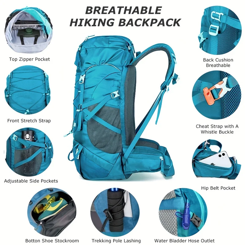 KinWild 50L Hiking Backpack