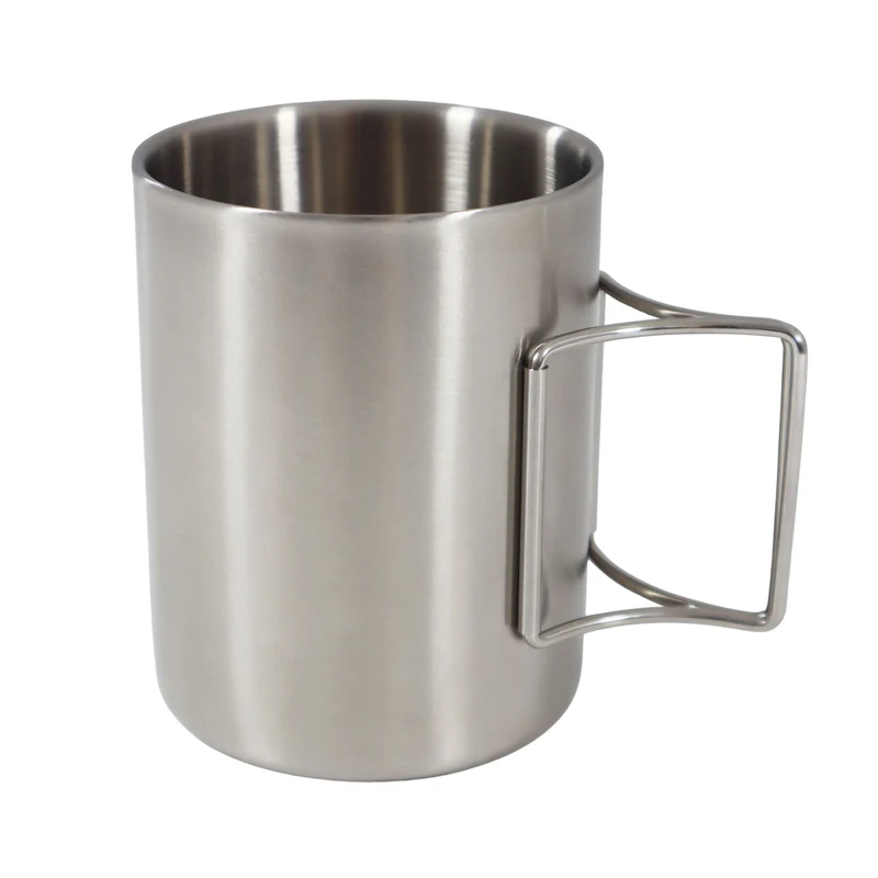 Edelstahl Thermobecher mit Klappgriff 0,3L