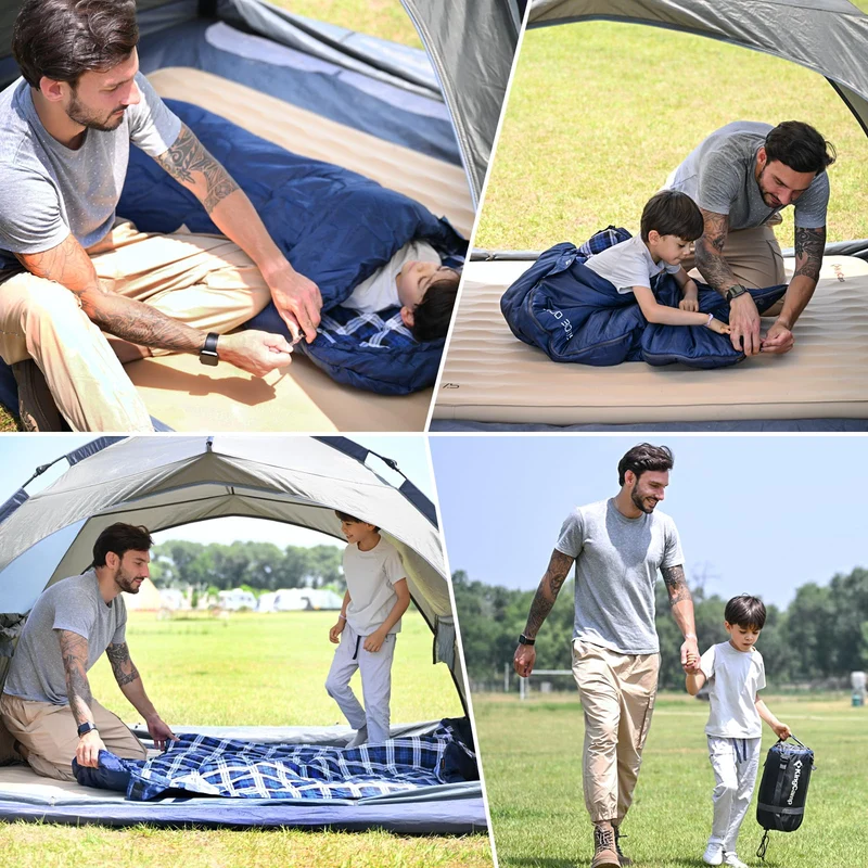 KingCamp CLOUDY 300S Kids Sleeping Bag-Envelope With Hood
