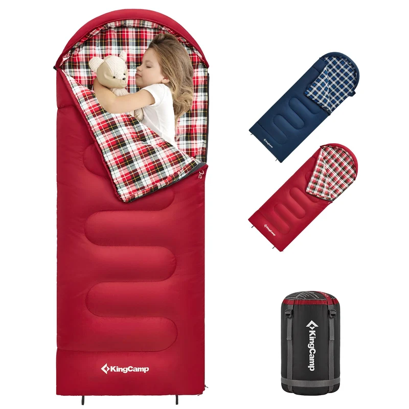 KingCamp CLOUDY 300S Kids Sleeping Bag-Envelope With Hood