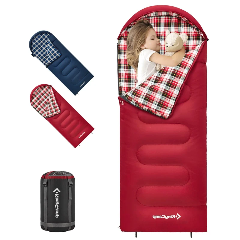 KingCamp CLOUDY 300S Kids Sleeping Bag-Envelope With Hood