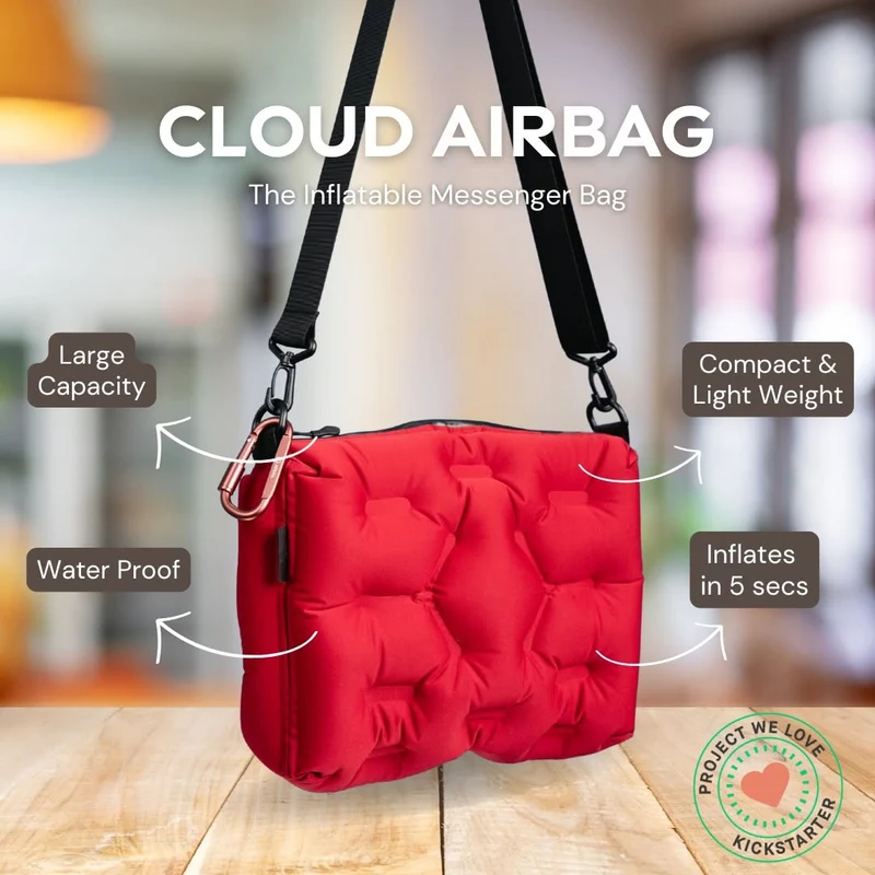 ATEPA Solid Cloud AirBag – Ultra-Light Inflatable Shoulder Bag, Pillow, Lumbar Support & Cushion