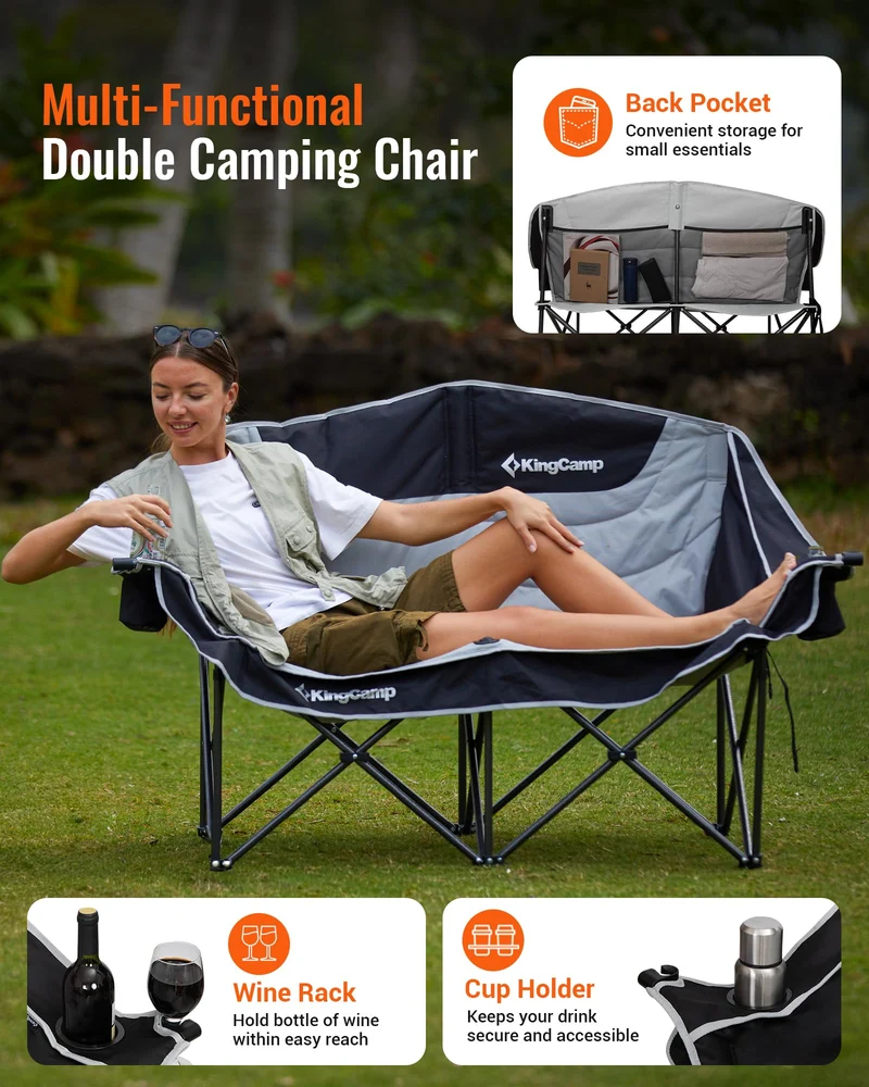 KingCamp Oversize Double Camping Loveseat