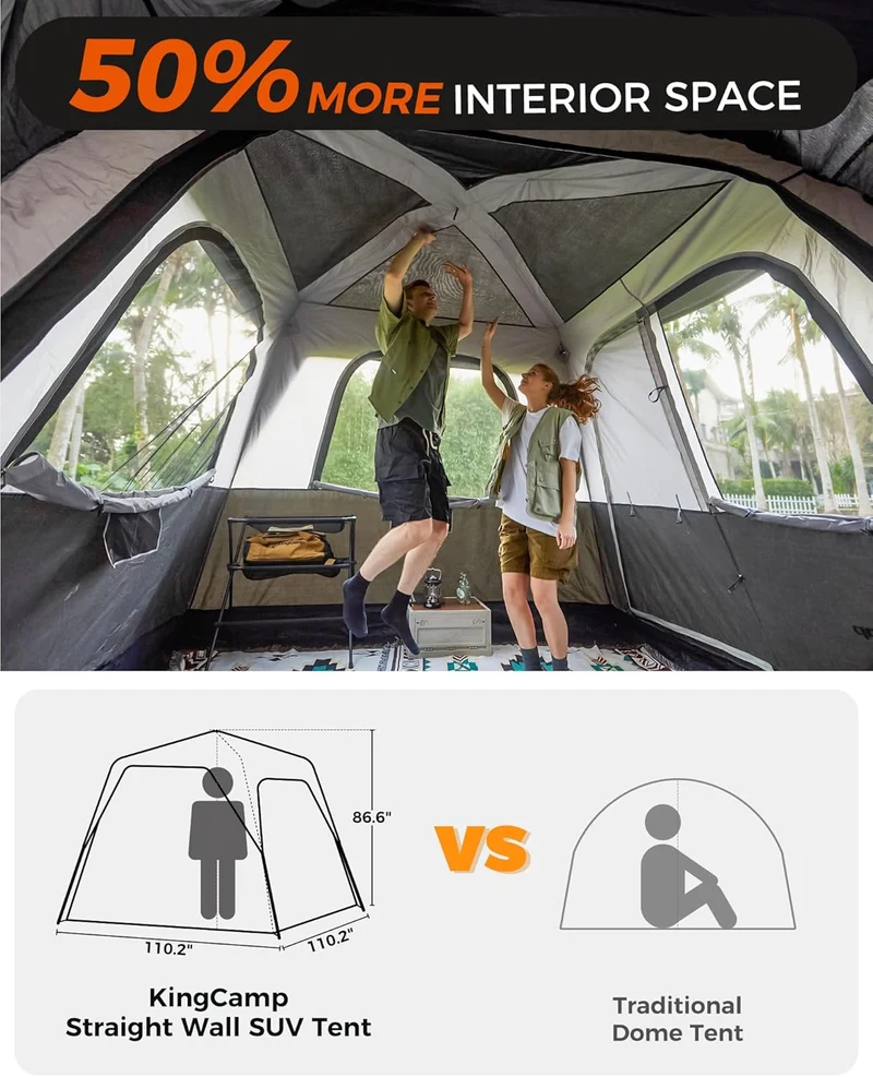KingCamp BOUNDLESS X3 SUV Tent with Movie Screen